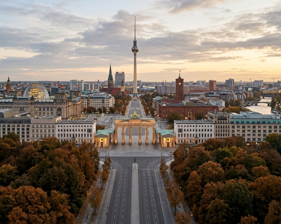 Jobcenter Berlin - Blick auf das Brandenburgertor