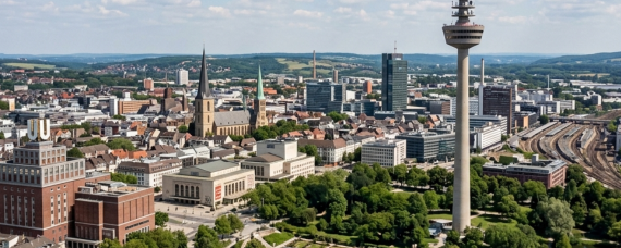 Jobcenter Dortmund - Blick auf den Fernsehturm